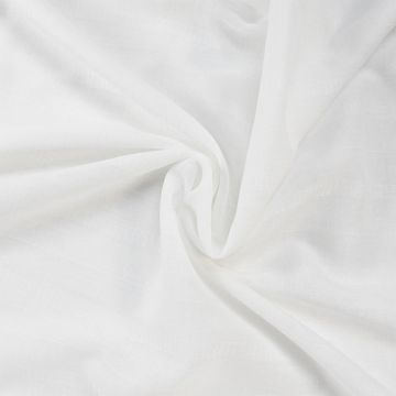 Rhodes Lead Weighted Voile Fabric Silk White 325cm