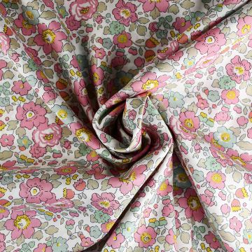 Liberty Betsy Tana Lawn Fabric Pink 137cm