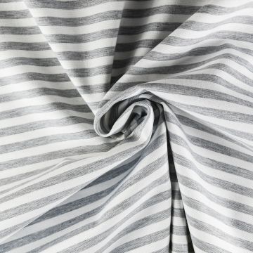 Striped Jersey Fabric Grey 150cm