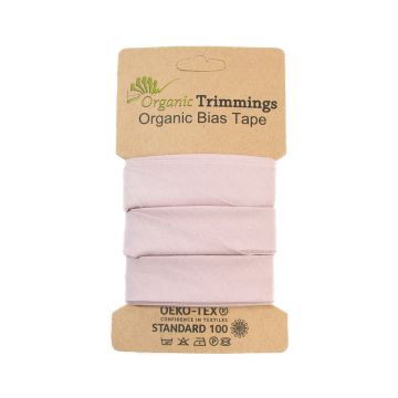 Organic Cotton Poplin Bias Tape Nude 5mt