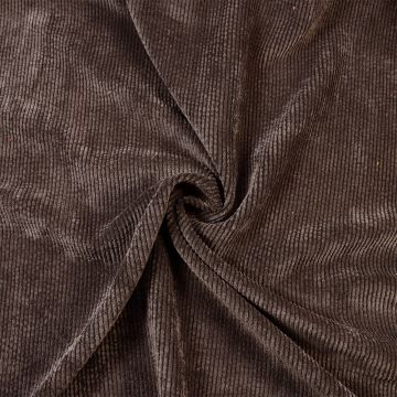 Washed Chunky Corduroy Fabric Dark Brown 58 150cm