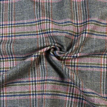 Italian 100% Wool Check Fabric - 145cm