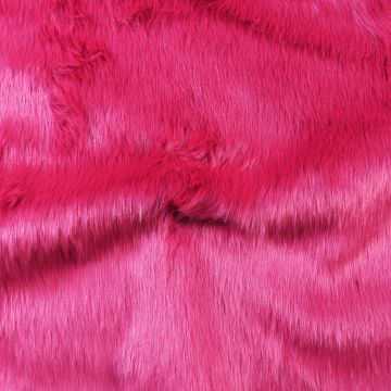 Plain Luxury Faux Fur Fabric Hot Pink 150cm