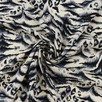 Wild Viscose Poplin Fabric 2 Grey 150cm