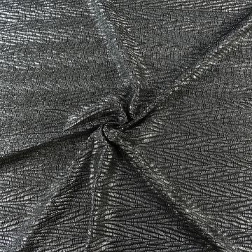 Textured Knit Fabric Silver 138cm
