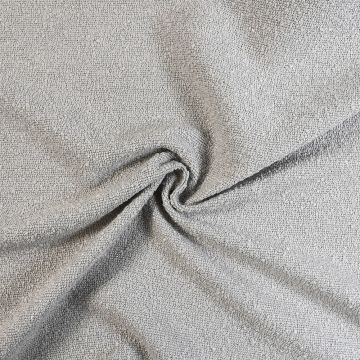 Silver Boucle 100% Polyester Curtain Fabric Silver 140cm