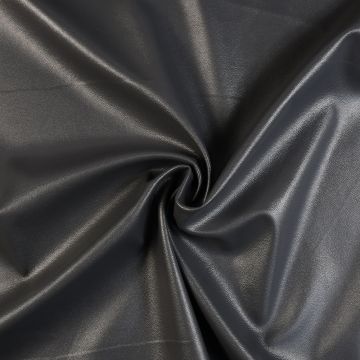 Matt Leather Look PU Fabric Grey 138cm