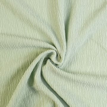 Tree Bark Polyester Crinkle Fabric Mint 140cm