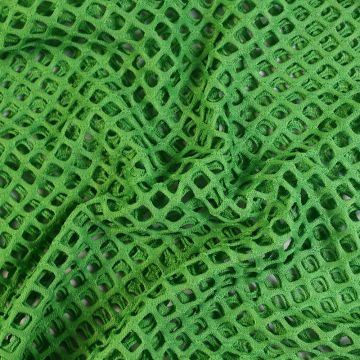 Diamond Fishnet Polyester Fabric Green 165cm