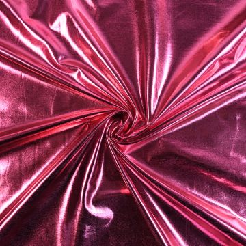 Polyester Spandex Stretch Jersey Foil Fabric Candy Pink 147cm