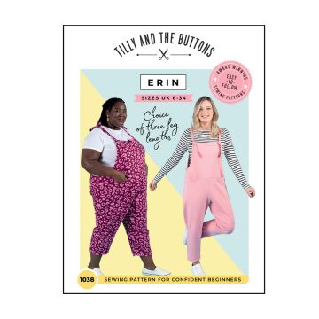 Tilly and the Buttons Sewing Pattern 1038 Erin Dungarees  6-34