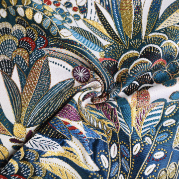 Cleopatra Woven Jacquard Furnishing Fabric Multi 150cm