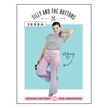 Tilly and the Buttons Sewing Pattern 1025 Jessa Flared Trousers & Shorts  6-34