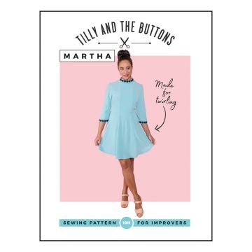 Tilly and the Buttons Sewing Pattern 1011 Martha Panel Dress  6-34