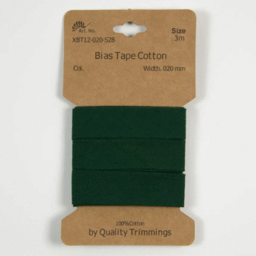 3 Metre Card of Cotton Bias Tape Bottle 20mm x 3mtr
