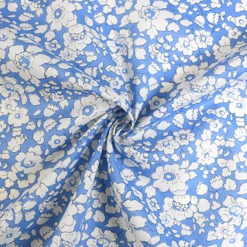 Liberty Betsy Boo Tana Lawn Fabric Blue 136cm
