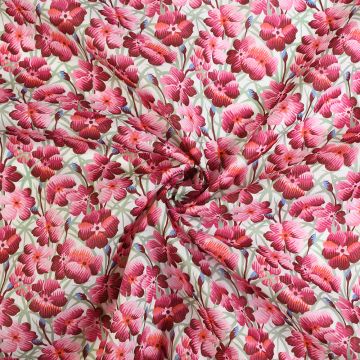 Liberty Bryony RayTana Lawn Fabric Pink 136cm