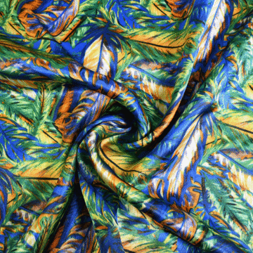 Tropical Polyester Fabric Green 148cm