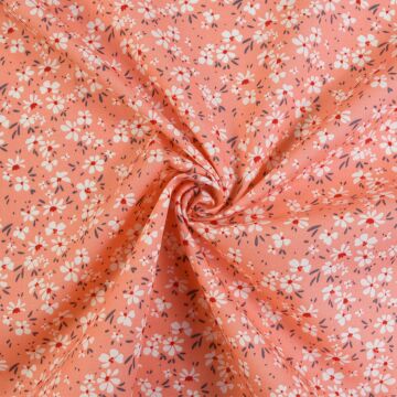 Daisy Cotton Poplin Fabric Rose 112cm