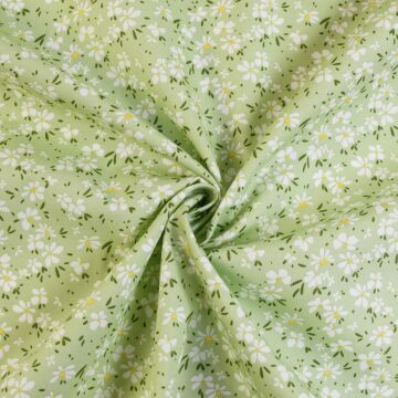 Daisy Cotton Poplin Fabric Meadow 112cm