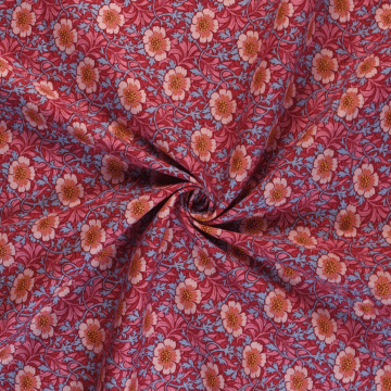 Tilda Winterrose Cotton Fabric Hibiscus 110cm
