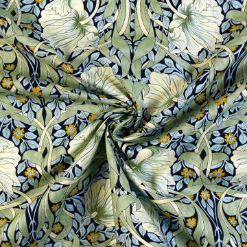 Peter Horton Floral Trellis Pima Cotton Lawn Fabric B Green 140cm