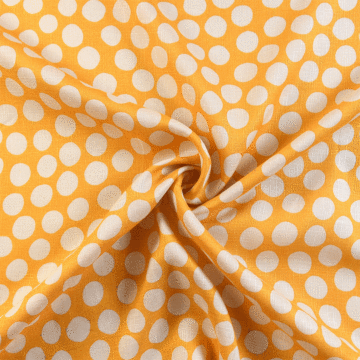 Italian  Spotty Textured Viscose Weave Fabric Orange 150cm