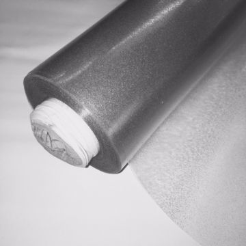 Glitter PVC Fabric Silver 140cm