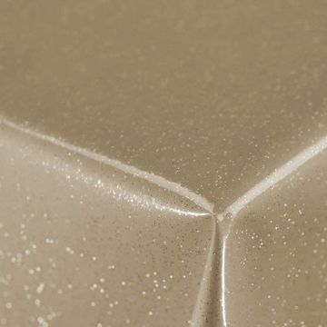 Glitter PVC Fabric Beige 140cm