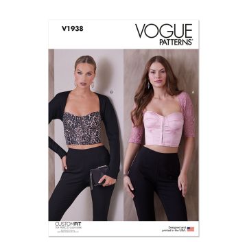 Vogue Sewing Pattern V1938 (Y5) Misses' Tops  18-26