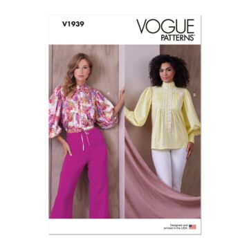 Vogue Sewing Pattern V1939 (Y5) Misses' Top  18-26
