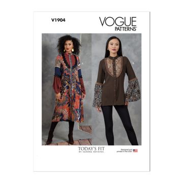 Vogue Sewing Pattern 1904 (A) - Misses' Dress & Tunic Sandra Betzina
