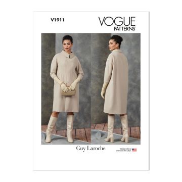 Vogue Sewing Pattern 1911 (Y) - Misses' Coat by Guy Laroche