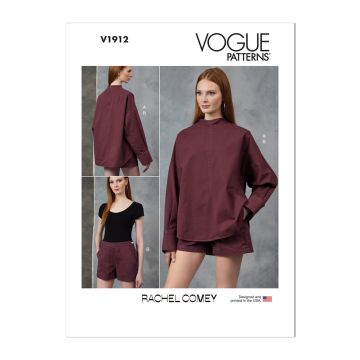 Vogue Sewing Pattern 1912 (B5) - Misses' Top and Shorts by Rachel Comey