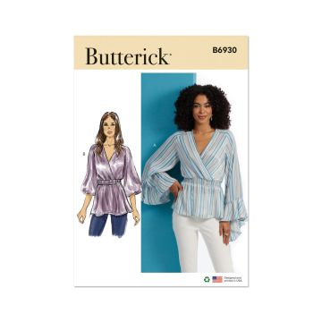 Butterick Sewing Pattern B6930 (D5) Misses' Top  4-12