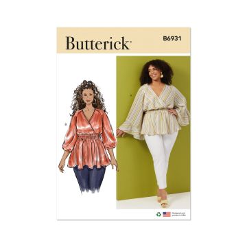 Butterick Sewing Pattern B6931 (W2) Women's Top  20W-28W