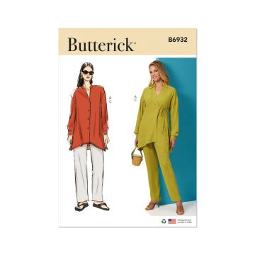 Butterick Sewing Pattern B6932 (K5) Misses’ Top and Pants  8-16