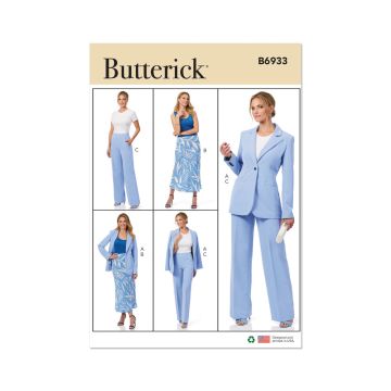 Butterick Sewing Pattern B6933 (B5) Misses' Jacket, Skirt and Pants  8-16