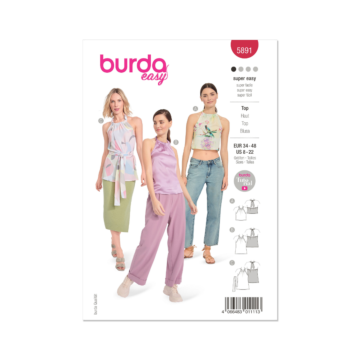 Burda Style Sewing Pattern 5891 (8-22) Misses' Top  8-22