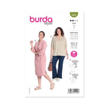 Burda Style Sewing Pattern 5934 (18-28) Misses' Dress and Blouse  18-28
