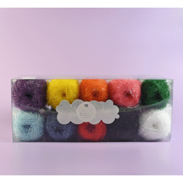 Rico Creative Bubble DK 10 Piece Rainbow Yarn Colour Pack 006 - 10 x 50g