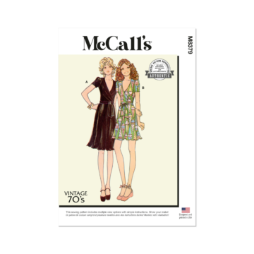 McCalls Sewing Pattern M8379 (F5) Misses' Knit Dress  16-24