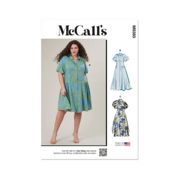McCalls Sewing Pattern M8385 (W2) Women's Shirtdress  20W-28W