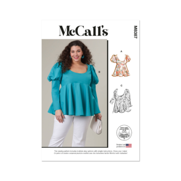 McCalls Sewing PatternM8387 (W2) Women's Tops  20W-28W