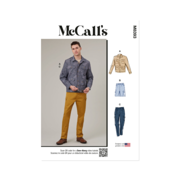 McCalls Sewing Pattern M8393 (AA) Men's Jacket, Shorts and Pants  34-42