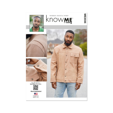 Know Me Sewing Pattern 2036 (AA) Men's Jacket by Norris Dante Ford  34-42