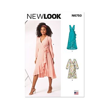 New Look Sewing Pattern 6750 Misses' Dress Sleeve Variations  10-22