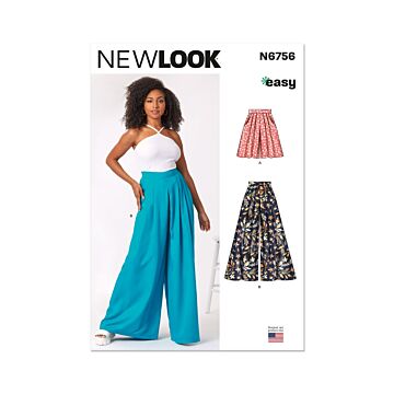 New Look Sewing Pattern 6756 Misses' Shorts and Pants  10-22