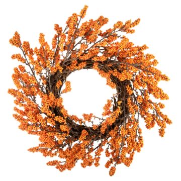 Occasions Wreath Base Autumn Berry Orange 40cm