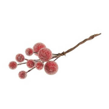 Occasions Frosted Snowberries Red 10cm x 0.75cm x 18pcs